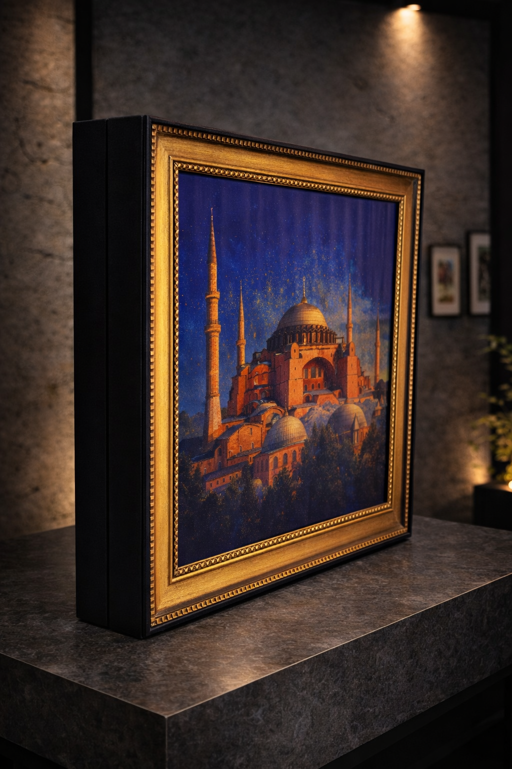 Simli Ayasofya Çerçeveli Tablo Kutu Special Çikolata