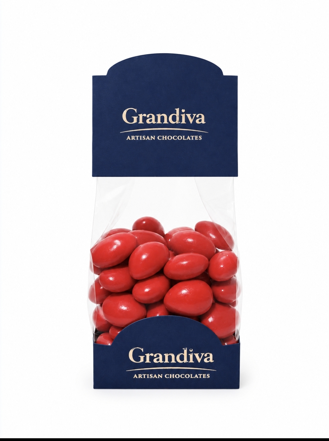 Kırmızı Renk Badem Draje 200 gr
